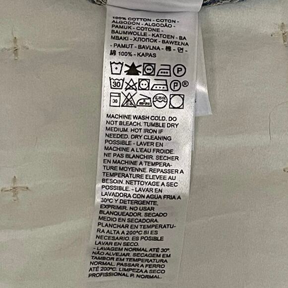 Levi’s Ophelia Corset Chambray Crop Shirt Women’s M | Blue Long Sleeve Denim - Picture 6 of 11